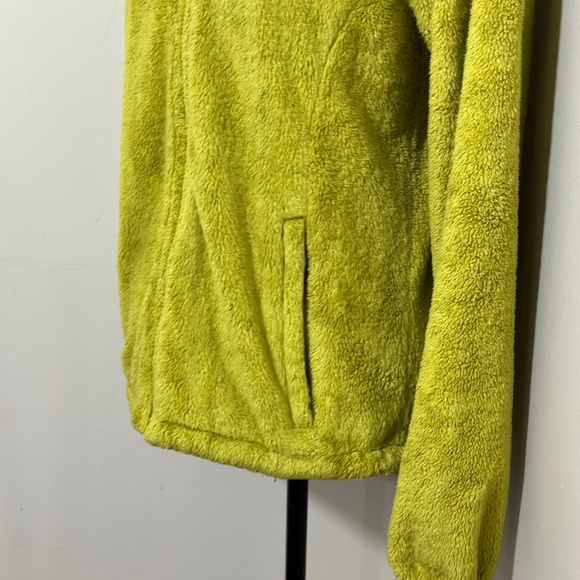 The North Face || Women’s Osito Full Zip Fleece Jacket Lime Green size M - Picture 9 of 13